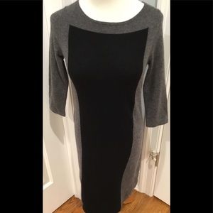 Color Blocked Cashmere Dress Bloomingdales XS New!